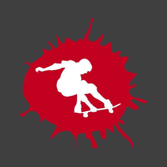 Skateboard Silhouette 5         0.75m x 0.75m